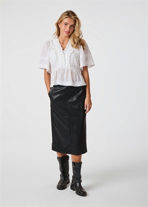 Evienne s voile top Hvid Neo Noir 